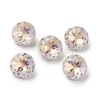 K9 Glass Rhinestone Pointed Back Cabochons