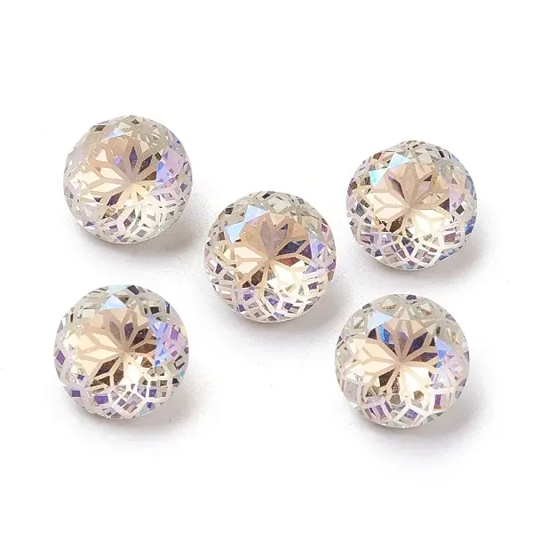 K9 Glass Rhinestone Pointed Back Cabochons