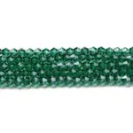 Transparent Electroplate Glass Beads Strands