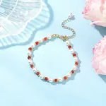 Shell Pearl & Dyed Natural Malaysia Jade Round Beaded Bracelets for Women