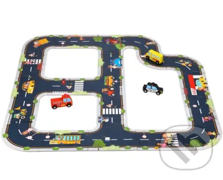 Puzzle cesta Mesto - puzzle z kategorie Maxi dílky