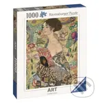 Gustav Klimt: Dáma s vějířem - puzzle z kategorie Umělecké