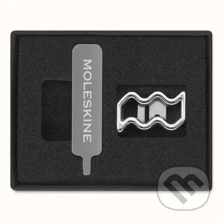 Moleskine  - ozdoba na zápisník - znamenie zverokruhu Vodnár