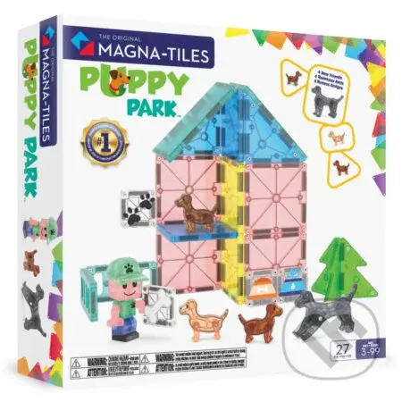 Magnetická stavebnica Puppy Park 27 dielov - hra z kategorie Stavebnice