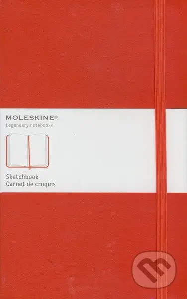 Moleskine - skicár (červený) (stredný)