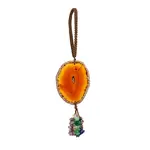 Natural Agate Slice Pendant Decorations