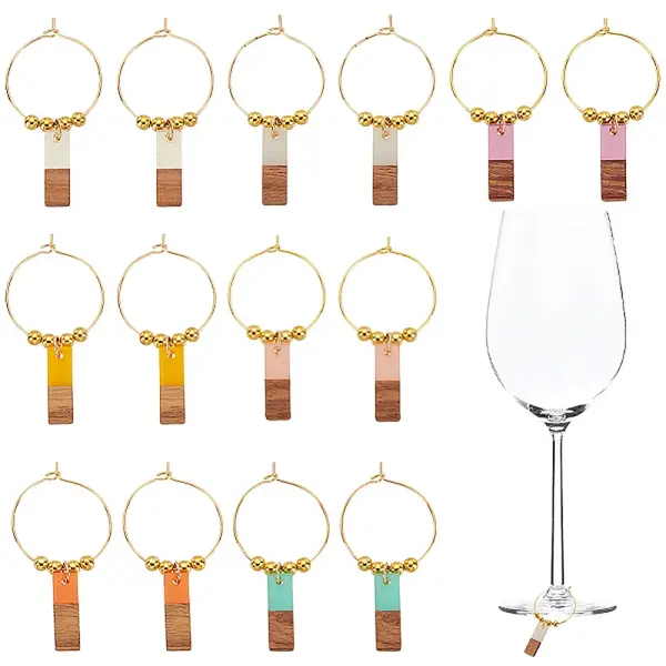 Brass Wine Glass Charms