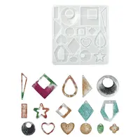 DIY Geometrical Shape Pendant Silicone Molds