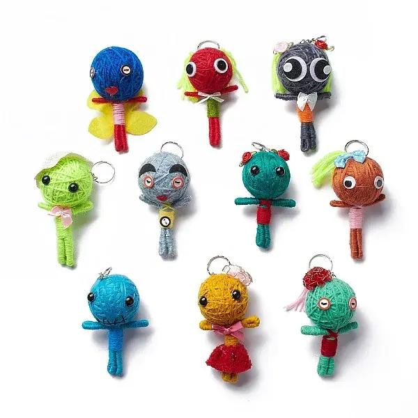 Woolen Yarn Thread Keychain