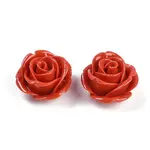 Synthetic Coral Carved Beads
