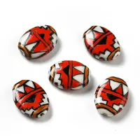 Handmade Printed Porcelain Beads