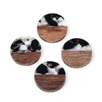 Resin & Walnut Wood Pendants