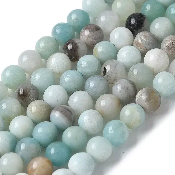 Natural Flower Amazonite Beads Strands