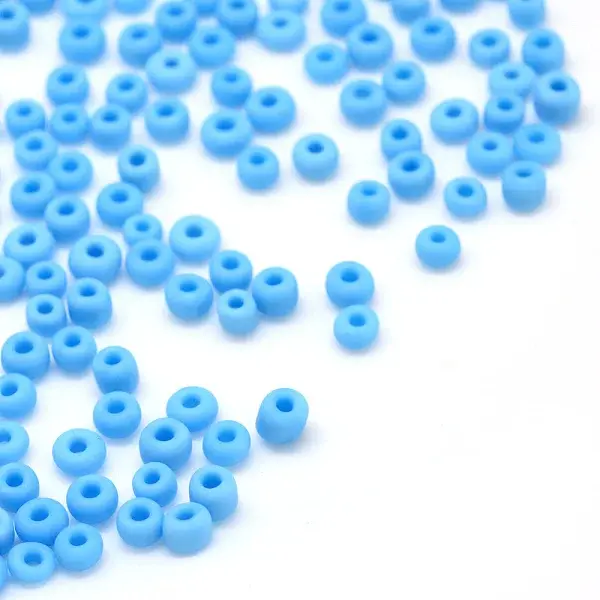 Frosted Opaque 8/0 Glass Seed Beads