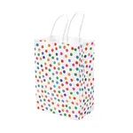 Polka Dot Print Paper Packing Tote Bags