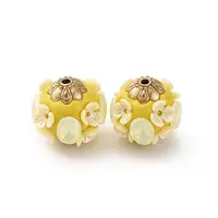 Handmade Resin Indonesia Round Beads