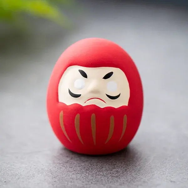 Porcelain Daruma Display Decoration