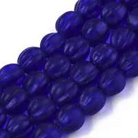 Handmade Frosted Lampwork Beads Strands