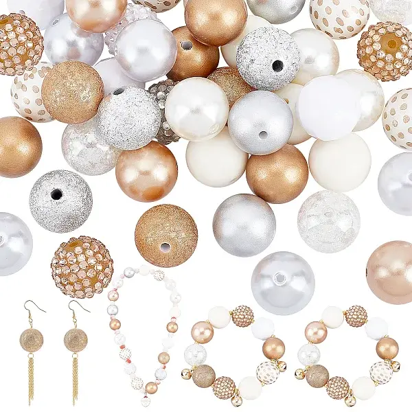 1 Set Opaque Acrylic Beads Set