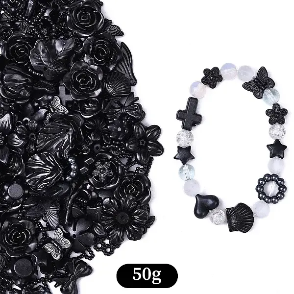 50G Acrylic Pearly Lustre Beads