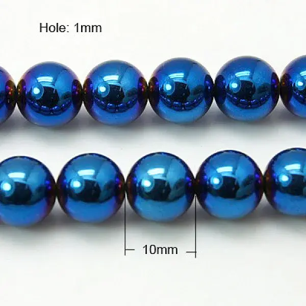 Non-Magnetic Synthetic Hematite Beads Strands