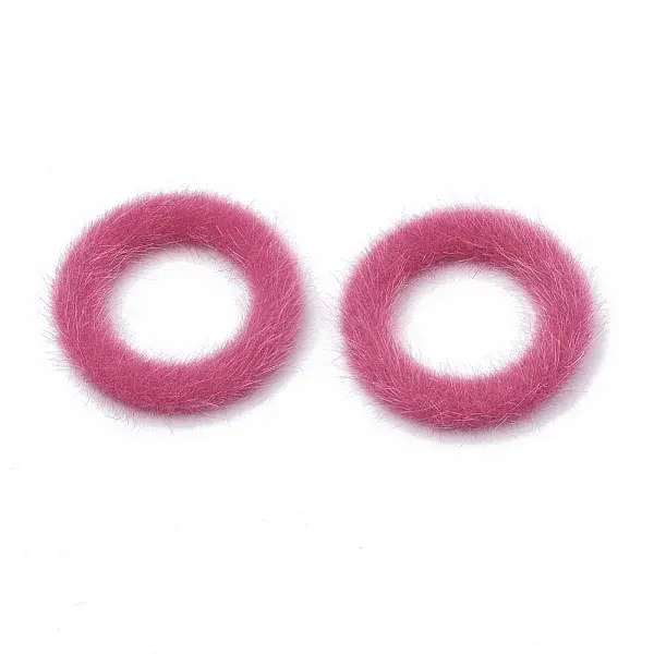 Faux Mink Fur Covered Linking Rings