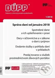 DÚPP 1/2018 (Správa daní od januára 2018),DÚPP 1/2018 (Správa daní od januára 2018)