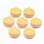 Light Gold Plated Alloy Enamel Pendants