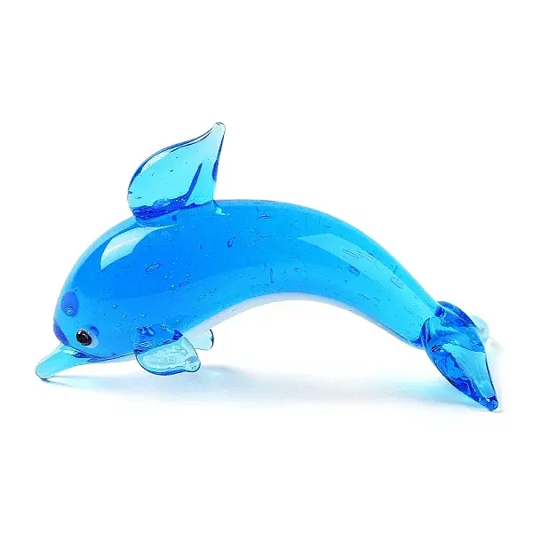3D Dolphin Handmade Lampwork Display Decoration