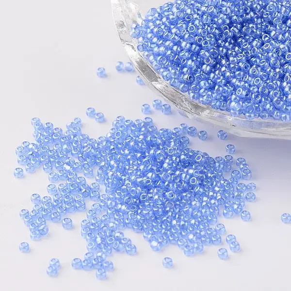Cornflower Blue 11/0 FGB Grade A Round Glass Seed Beads