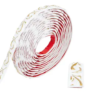 PVC Flowers Pattern Mirror Self-adhesive Sticker