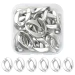 20Pcs Opaque Spray Painted Acrylic Linking Rings
