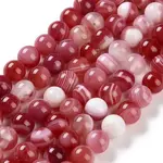 Natural Striped Agate/Banded Agate Beads Strands