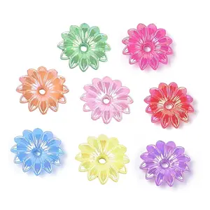 Opaque AS Plastic Bead Caps