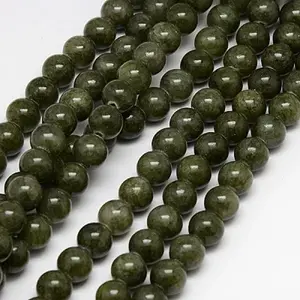 Natural Yellow Jade Beads Strands