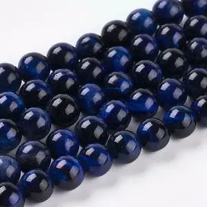Natural Blue Tiger Eye Beads Strands