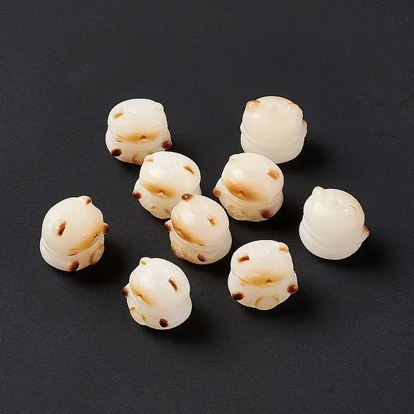 Carved Natural Bodhi Root Beads