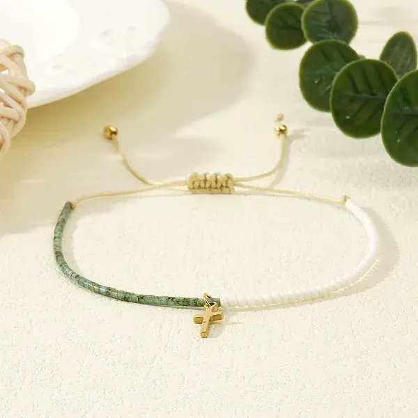 Bohemian Style Glass Seed Beads Braided Bead Bracelets