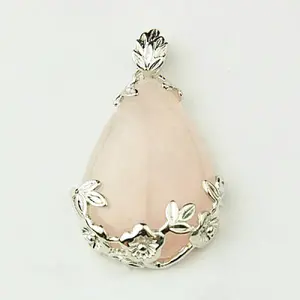 Natural Rose Quartz Pendants