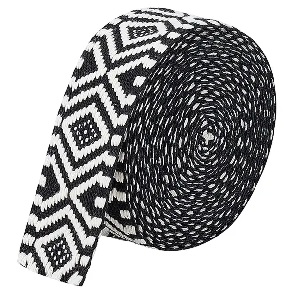 5 Yards Ethnic Style Polycotton Jacquard Rhombus Ribbon