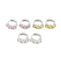 Cubic Zirconia Hoop Earrings