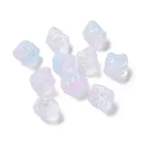 Baking Painted Transparent Glass Beads