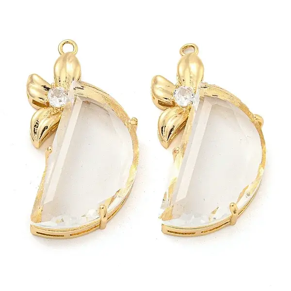 Brass with Glass Pendant