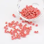 6/0 Opaque Colors Lustered Round Glass Seed Beads