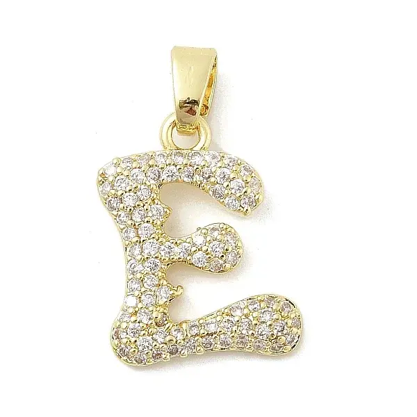 Brass Micro Pave Cubic Zirconia Pendants