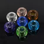 Mixed Color Handmade Rondelle Lampwork Large Hole European Beads