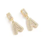 Brass Micro Pave Cubic Zirconia Pendants
