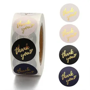 1 Inch Thank You Theme Self-Adhesive Paper Stickers