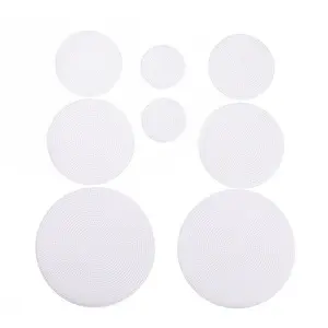 8Pcs 4 Style DIY Flat Round Plastic Mesh Sheet