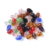 Mixed Faceted Glass Beads